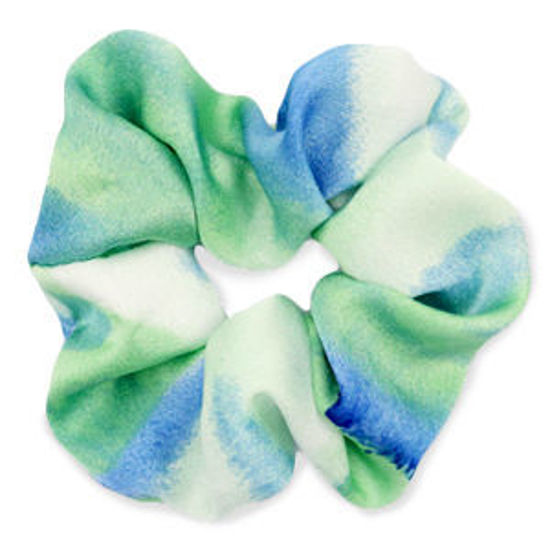 Afbeeldingen van Scrunchie Silky Green-Blue