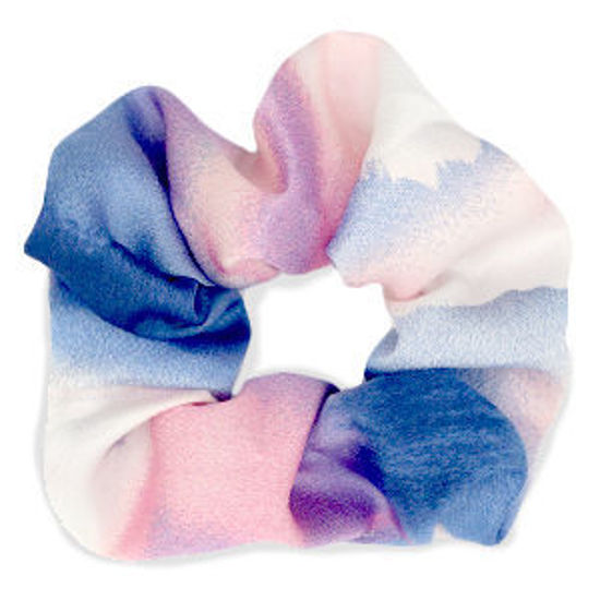 Afbeeldingen van Scrunchie Silky Pink-Blue